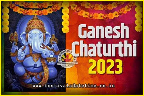 Ganesh Chaturthi 2023 Date